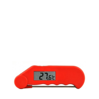 Gourmet Folding Probe Thermometer Red 39.9-149.9