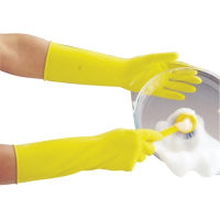 Deep Sink? Ext Long Rubber Gloves Yellow Large 15"