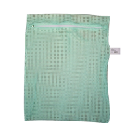 JM Zipped Net Laundry Bag Green