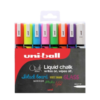 Uni Chalk Markers Medium Tip Assorted (8 per pack)