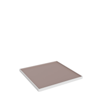 Trafalgar White and Taupe Square Plate 20cm