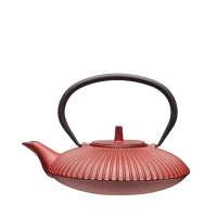 La Cafeti?re Cast Iron Japanese Teapot/Infuser Red