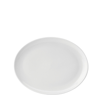 Pure White Oval Plate 25cm (10") 