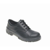 Black Lace Up Safety Shoes Size 5 (38)