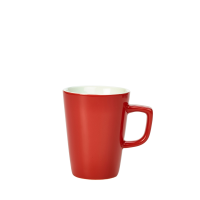 Genware Latte Mug 34cl 12oz Red