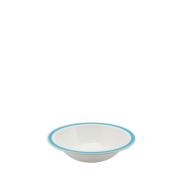 Duo Bowl with Summer Blue Rim 17.3cm