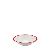 Duo Bowl with Red Rim 17.3cm