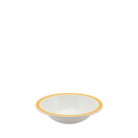 Duo Bowl with Yellow Rim 17.3cm