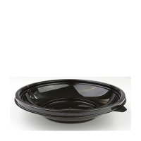 Black Round Shallow RPET Bowl 23cm Dia - 750ml 