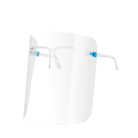 Face Shield with Glasses Frame.