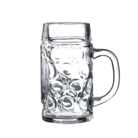 Glass Beer Stein 68cl / 24oz Lined @ 50cl