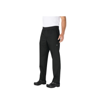 Small Slim Lightweight Chef Trouser Black