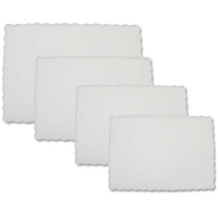 Embossed Tray Paper White 10x14"