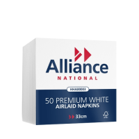Alliance 33cm Airlaid Hand Towels/Napkin White