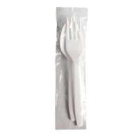 Plastic 2 in 1 Cutlery Meal Pack