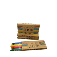 Childrens Round Wax Crayons - 4 Pack