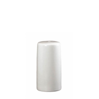 White Ceramic Salt Shaker 3"