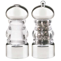 Lori Pepper Mill & Salt Shaker Acrylic/Chrome