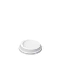 Domed Hot Cup Lid for 8/9oz White