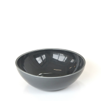 Ceramic Tilt Bowl Medium Dark Grey (250x250x85)