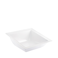 Angled Dover Bowl Melamine 375 x 375 x 140mm White