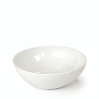 Tilt Large White Ceramic Bowl