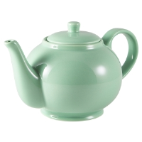 Genware Porcelain Teapot 45cl 15.75oz Green