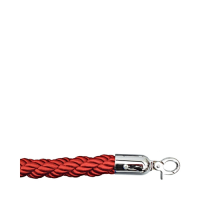 Barrier System Chrome End Rope 1.5 m Red
