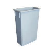 Slim Jim Grey Bin 87Ltr 51.5cm(L) x 28.5cm(W) x 75