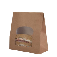 Kraft PP Laminate Paper Sandwich Bag 157x73x220mm