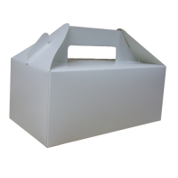 White Standard Carry Pack Box Handled 228x122x97mm