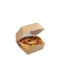 Kraft Clamshell Burger Box 108x108x70mm