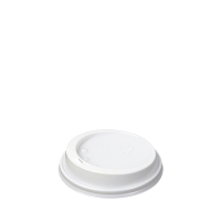 Domed Hot Cup Lid for 12/14oz & 16oz White