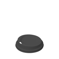 Domed Hot Cup Lid for 12/16oz Black