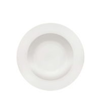 Glacier Bone China Plate Rimmed Pasta 24cm