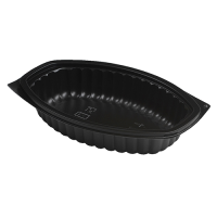 Microwavable Oval Casserole Dish Black16oz 81