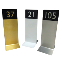 Gloss White Flat Base Table Numbers 1-10