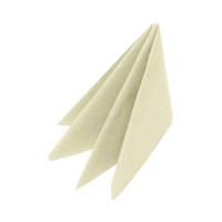 2 Ply 33cm Lunch Napkin 8-Fold Cream       (32395)
