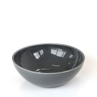 Tilt Dark Grey Ceramic Bowl Large 290x290x100