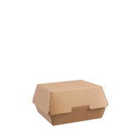 Kraft Clamshell Burger Box 135x125x75mm
