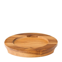 Round Wooden Base/Stand 14.2cm (5.5")