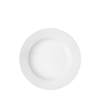 Pure White Wide Rim Plate 23cm (9") 