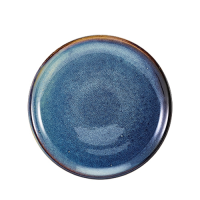 Terra Porcelain Aqua Blue Coupe Plate 27.5cm