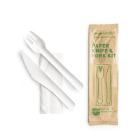 Paper 3 in 1 Cutlery Meal Pack 