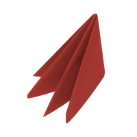 2 Ply 40cm Dinner Napkin 8-Fold Red        (32091)