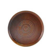 Terra Porcelain Rst/Copper Presentation Plate 26cm