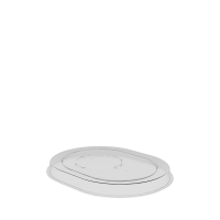 HU Clear SAN Oval Tray Lid fit 73151 190x153x18mm