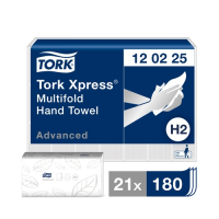 Tork Xpress? Adv.2 Ply Multifold Hand Towel White 