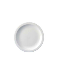 Plain White Nova Plate 5 15/16" 15.2cm