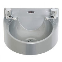 Basix SaniTru ABS Hand Wash Basin WS1-D Dome Taps